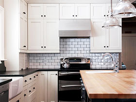 易打理厨房设计 21款白色瓷砖图片