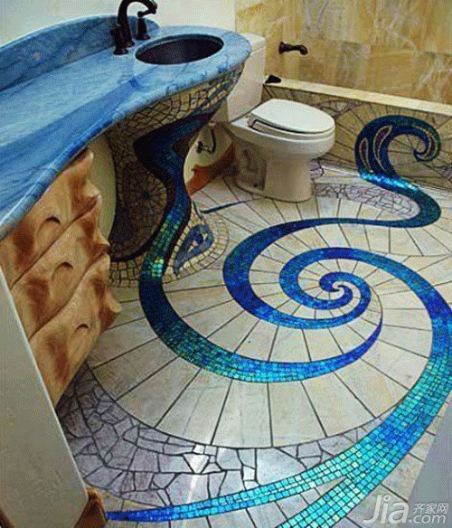 卫浴间马赛克瓷砖铺贴方法