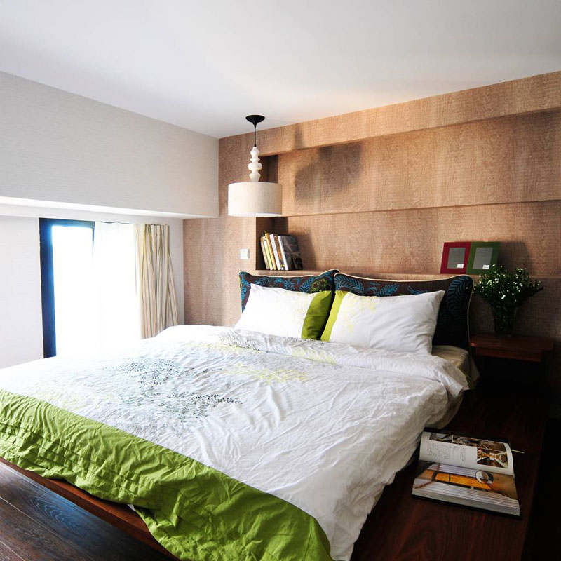 40平米装修,简洁,loft风格,卧室