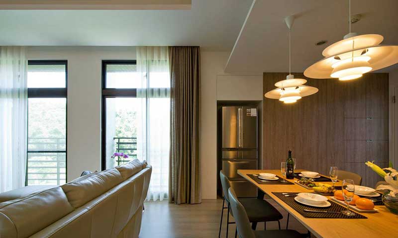 ,90平米装修,美式风格,二居室装修,灯具,餐厅灯