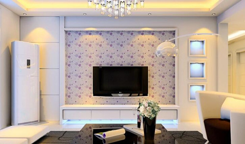 电视背景墙设计效果图 给客厅增添光彩