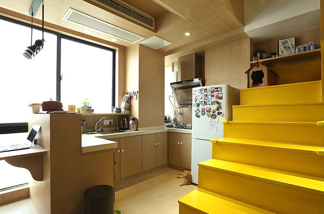 35平loft装修厨房效果图4/10