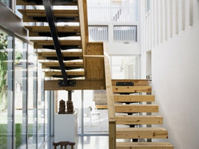 实木楼梯装修效果图  打造独特的实木楼梯
