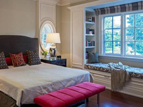 卧室飘窗装修窗帘效果图 仿佛天地间的飘窗设计