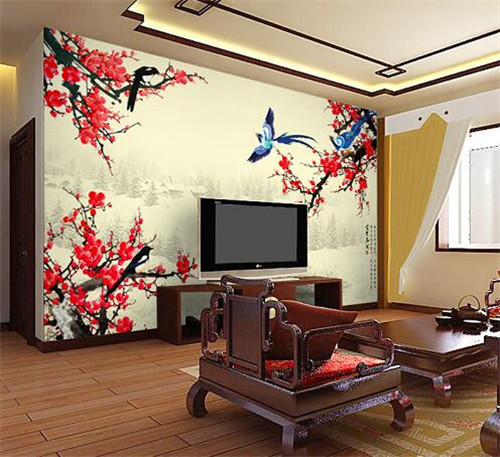 中式客厅电视背景效果图 优雅古典的中式电视背景