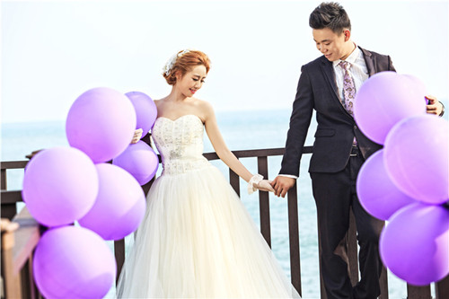紫色婚纱照片欣赏(2)