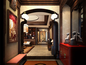 中式别墅装修效果图 中式别墅室内设计享受经典