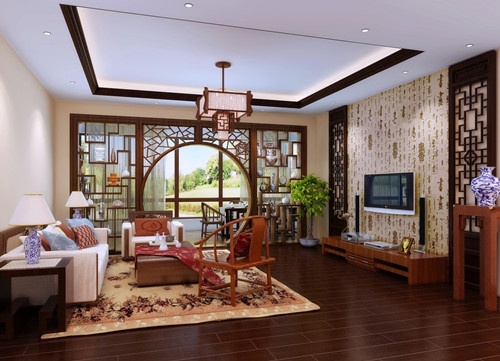 古典客厅装修效果图 享受古典优雅空间