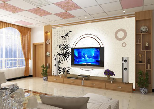 室内电视背景墙用什么材质好  室内电视背景墙设计效果