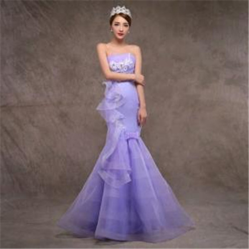 紫色婚纱大图(2)