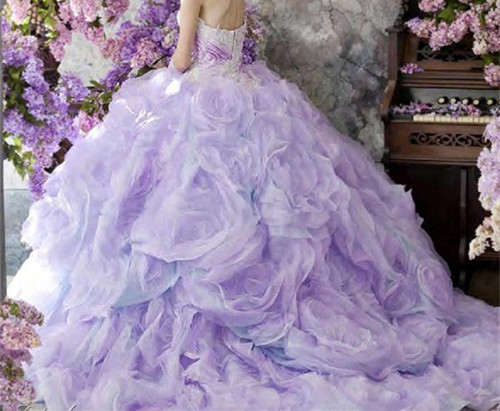 紫色婚纱婚礼图片(2)
