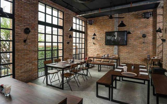 复古工业风茶餐厅装修效果图 茶餐厅装修工业风格复古风格
