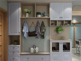 入户鞋柜装修效果图  时尚鞋柜设计让家装更有品位