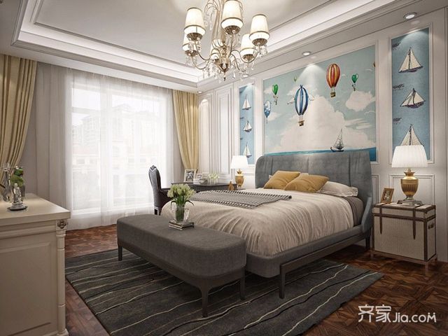 150㎡欧式风格四居男孩房装修效果图4/8