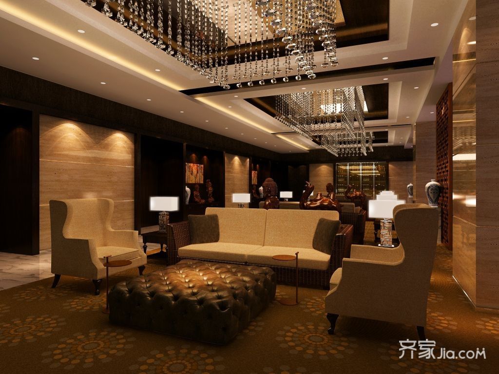银行,20万以上装修,140平米以上装修,简约风格,吊顶,沙发,暖色调