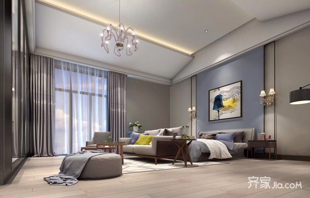 loft别墅装修卧室设计图3/6