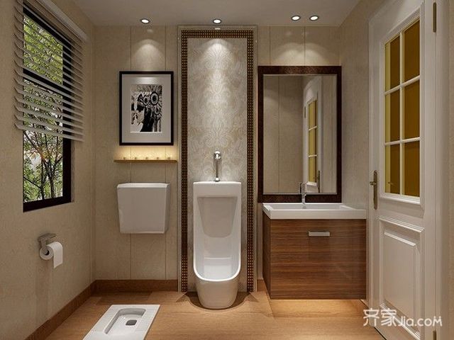 三居室中式风格装修卫生间装潢图6/7