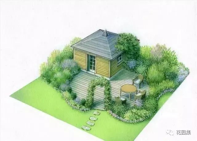 120例精品手绘私家庭院鸟瞰图集