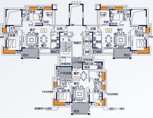 4户品字形楼房怎么选