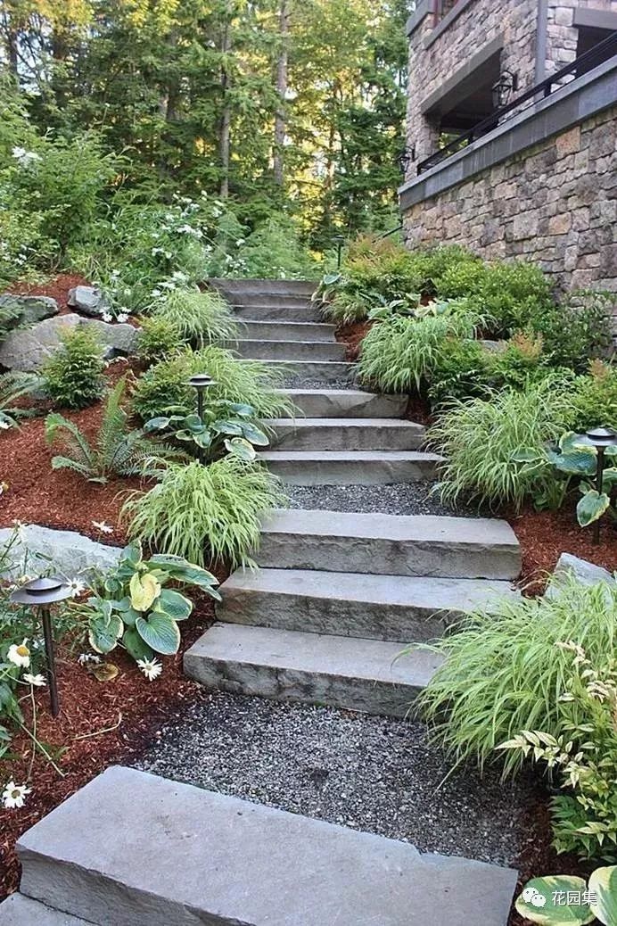 台阶不仅仅是阶梯更是花园里的一处小景