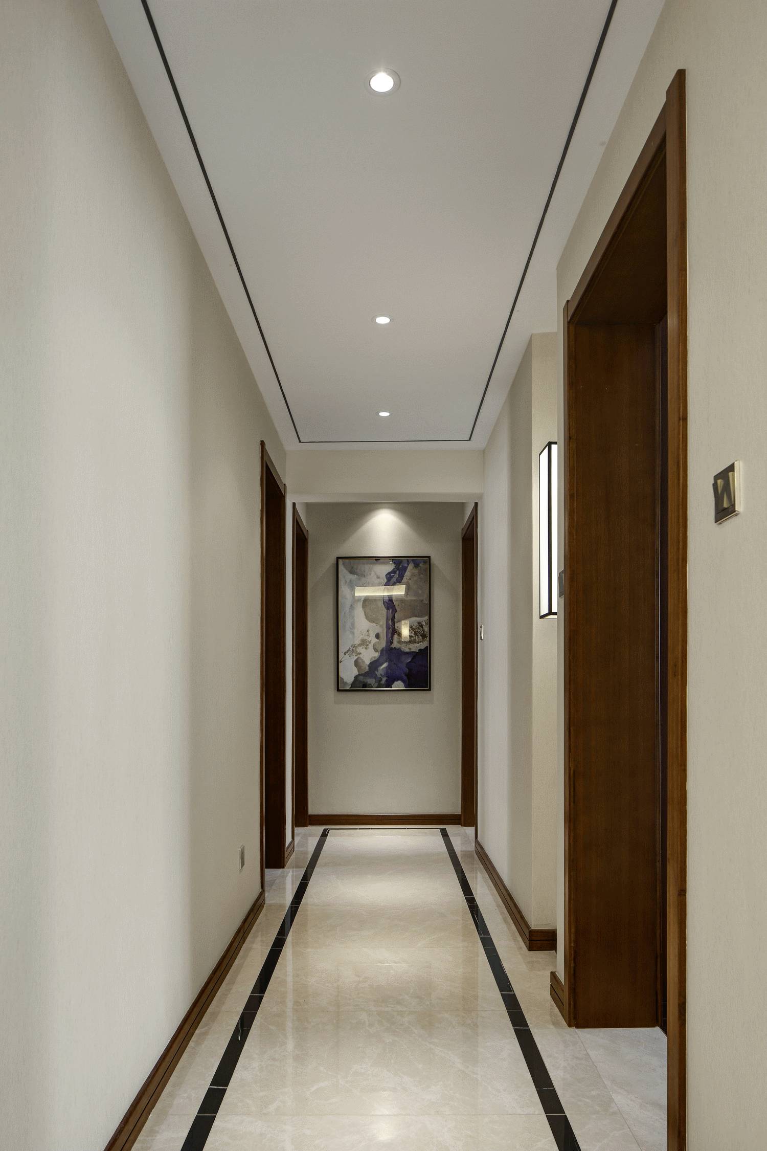 三居室装修,140平米以上装修,20万以上装修,中式风格,白色