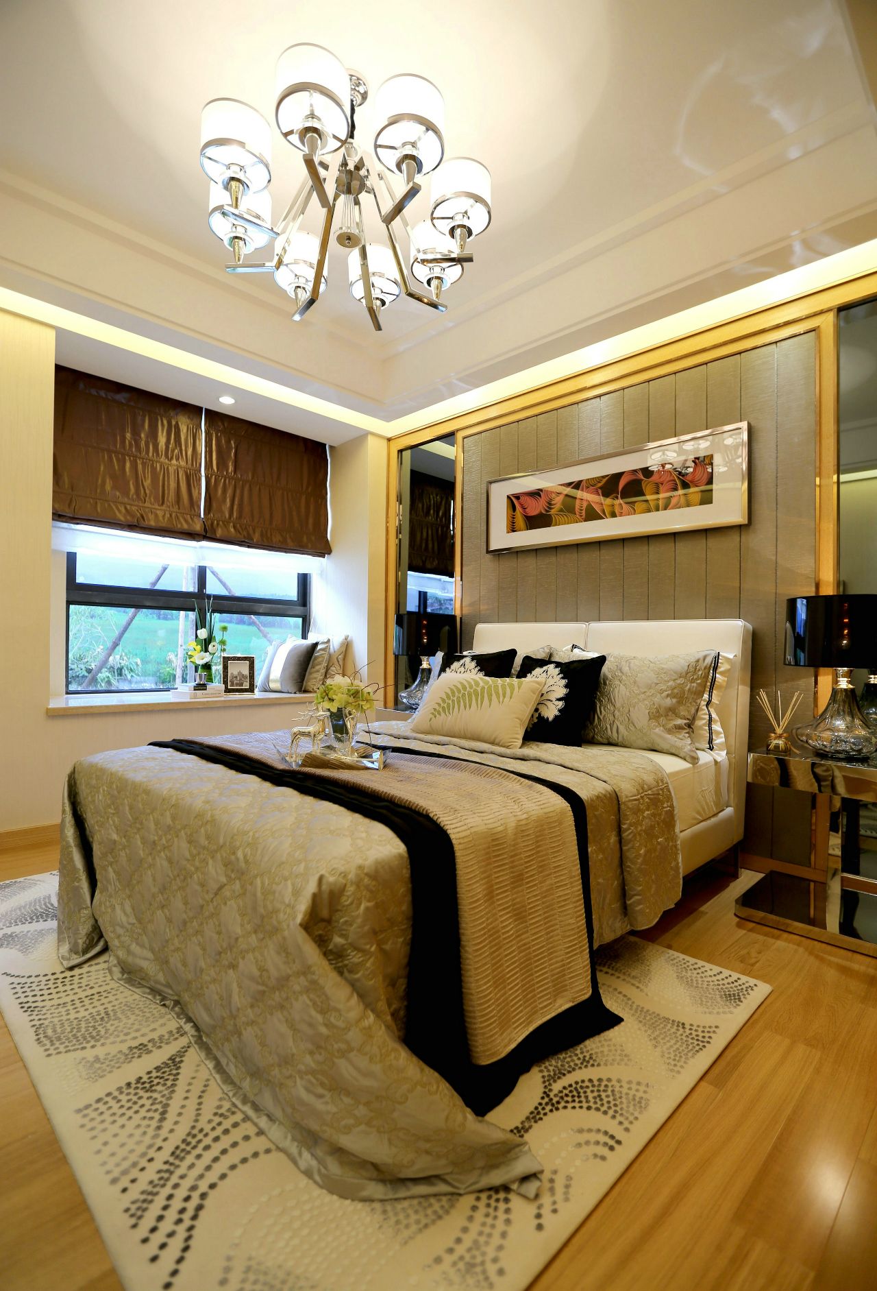 二居室装修,90平米装修,10-15万装修,现代简约风格,暖色调