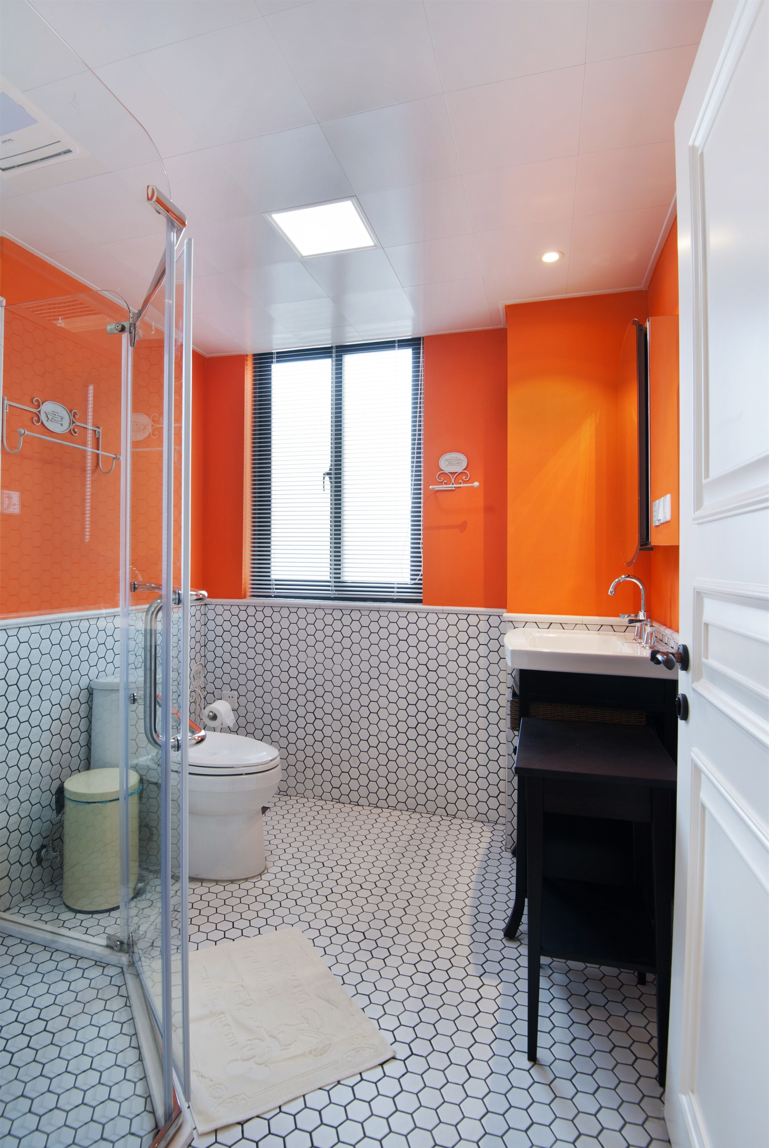 140平米以上装修,10-15万装修,三居室装修,美式风格,橙色