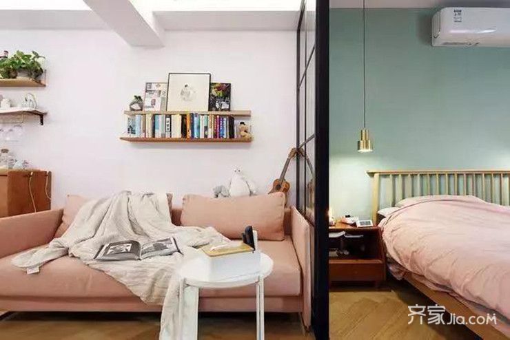 3万40平米混搭小户型/一房装修效果图,40㎡老破小变身精致小窝装修