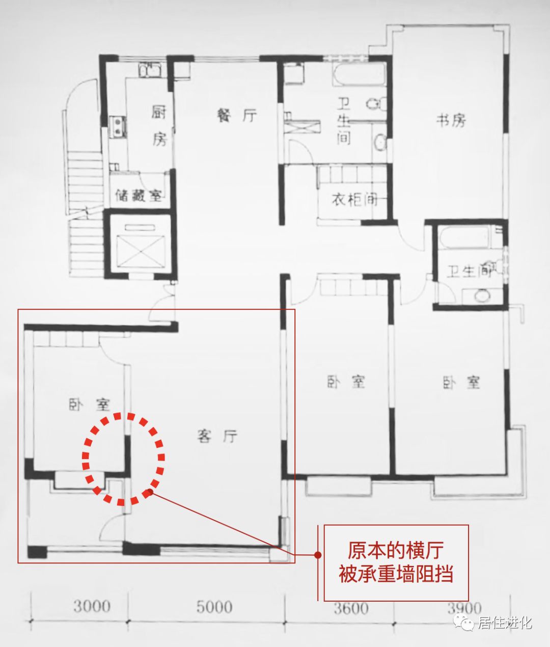 有承重墙也能做出横厅罕见的2人住200平的顶豪案例还有衣帽间级玄关
