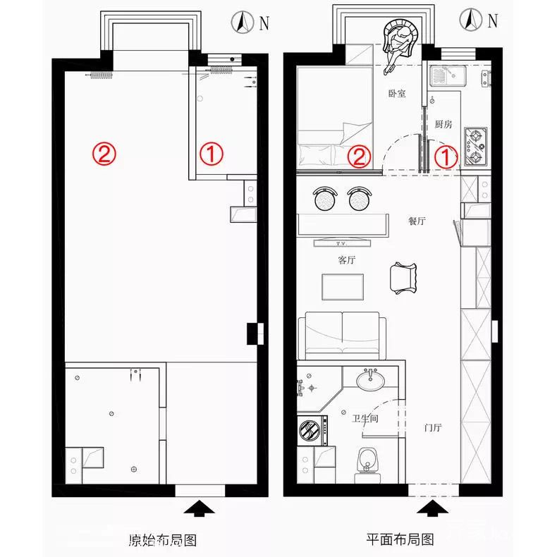 32㎡小户型/一房北欧星光天地