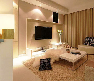 宜家风格舒适客厅客厅电视背景墙效果图