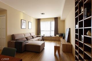 美式风格公寓简洁客厅设计图