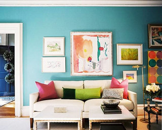 简约风格简洁蓝色简约客厅设计
