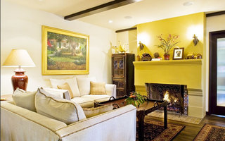 地中海风格简洁黄色客厅装修效果图