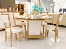 卓越 撼世之美 现代简约餐桌椅家具