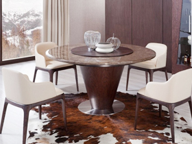 清新自然 原木色调 现代简约餐桌椅家具