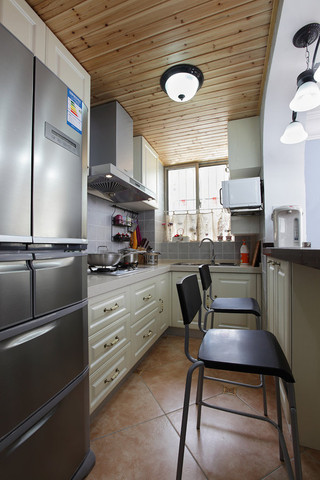 地中海风格实用米色厨房橱柜效果图