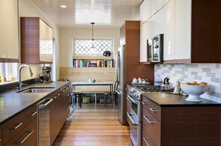 宜家风格简洁褐色厨房橱柜设计图纸