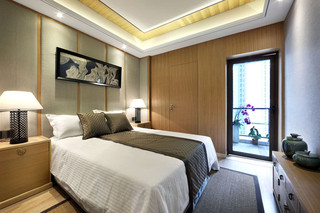 中式风格温馨140平米以上卧室装修效果图