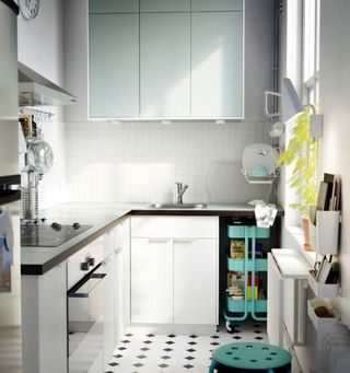 宜家风格舒适白色厨房橱柜设计图