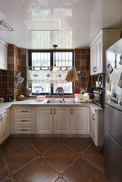 20款经典l型厨房设计 欣赏简约美式风_齐家网装修效果图