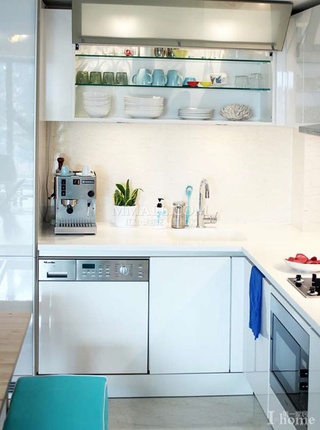 简约风格简洁白色厨房橱柜定制