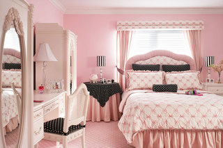 欧式风格浪漫粉色卧室装修