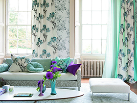 色彩绚丽设计与居家完美融合的彩色布艺沙发