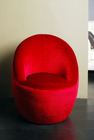 现代简约风格时尚红色客厅沙发图片
