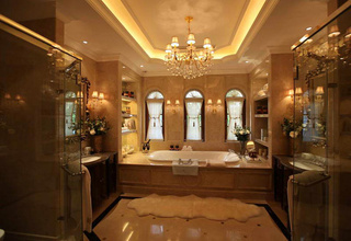 欧式风格舒适卫生间浴缸效果图
