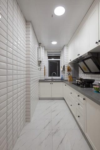 混搭风格小清新90平米厨房改造