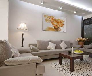 简约风格公寓小清新米色客厅茶几图片