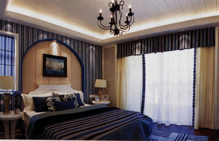地中海风格浪漫卧室吊顶装修图片