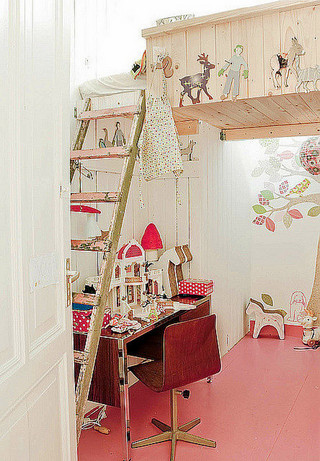 地中海风格可爱粉色儿童房装修效果图